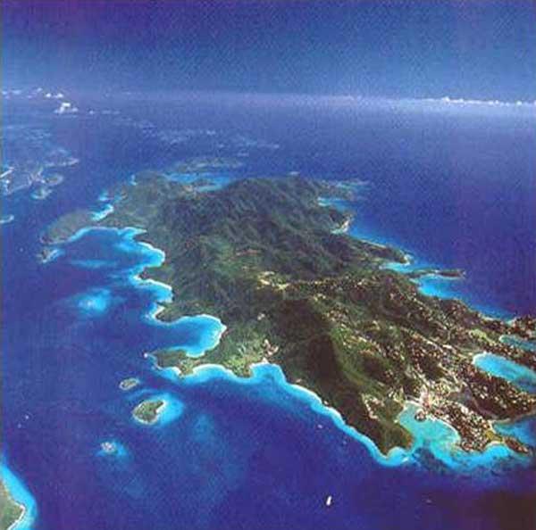 Ariel View of The Beautiful Island of St John