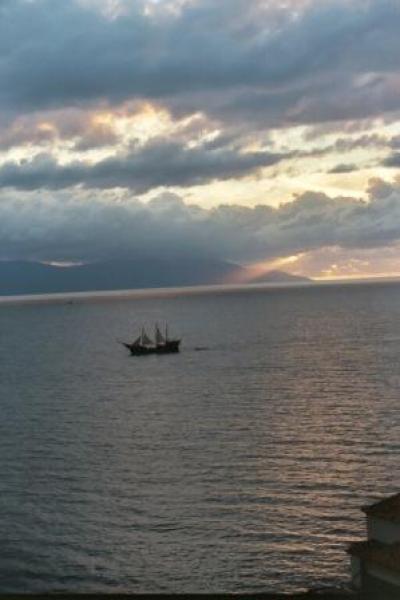 sunset from our balcony