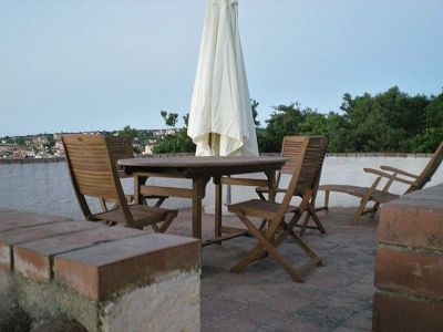 Villa Brigantina patio seating