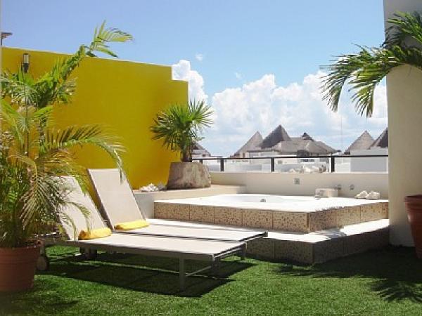 Completely private rooftop hot-tub