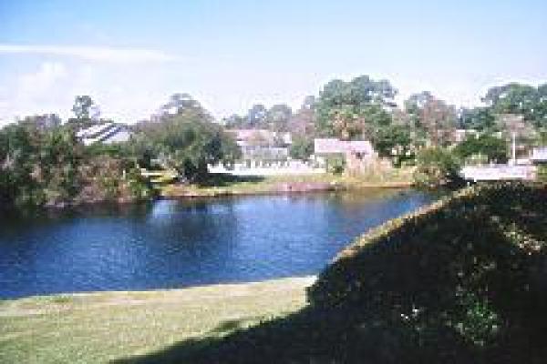 View from Deck to Pool & Tennis Courts