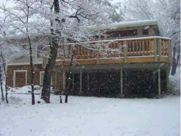 Back of house on a snowy day