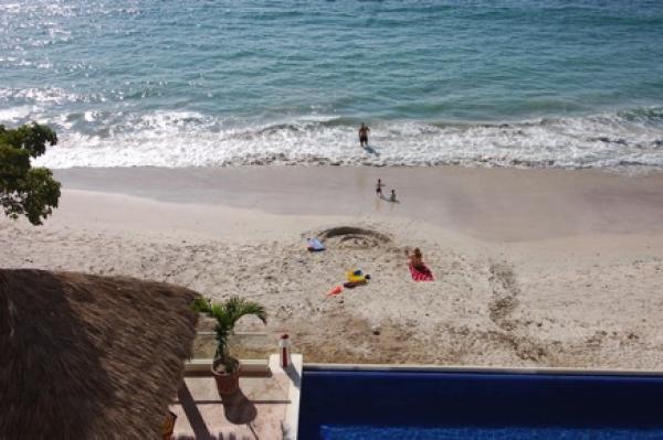View of Beach from Balcony