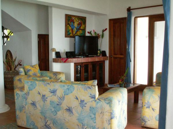 Living room with flat screen TV