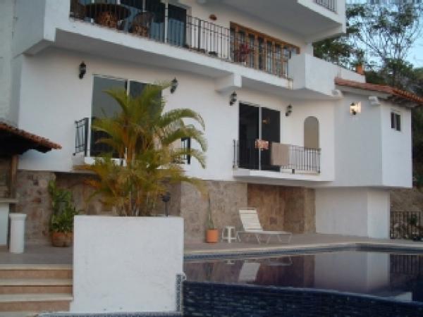 View of condo from pool side.