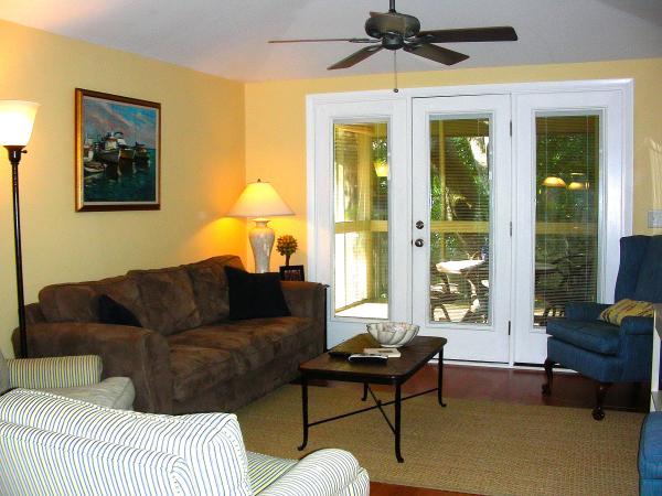 Comfortable Living Space with Porch Access