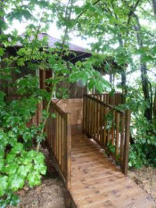 Ramp entrance to Eco-Lodge tree house