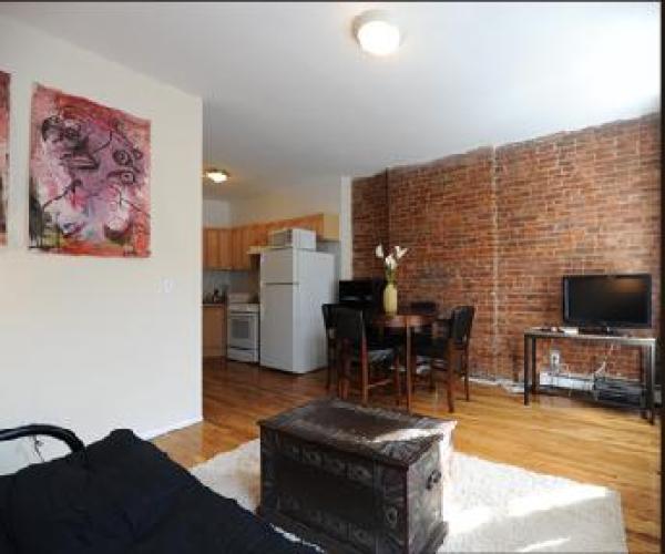 Living, Dining, Kitchen with Flat Screen TV