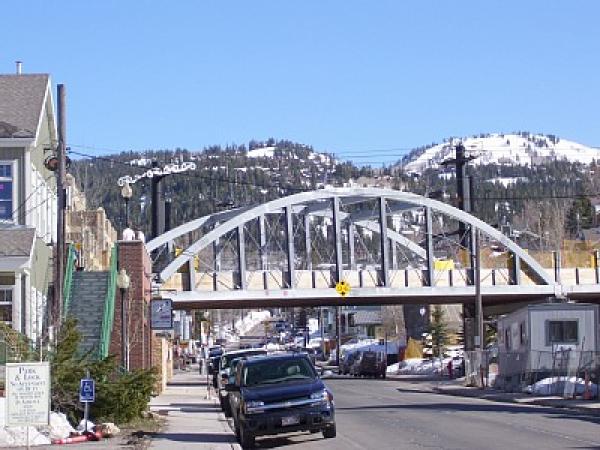 View of Main Street Ski Lift From Bus Stop @ Condo