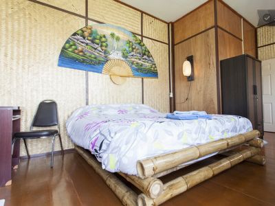 Classic bamboo decorated room