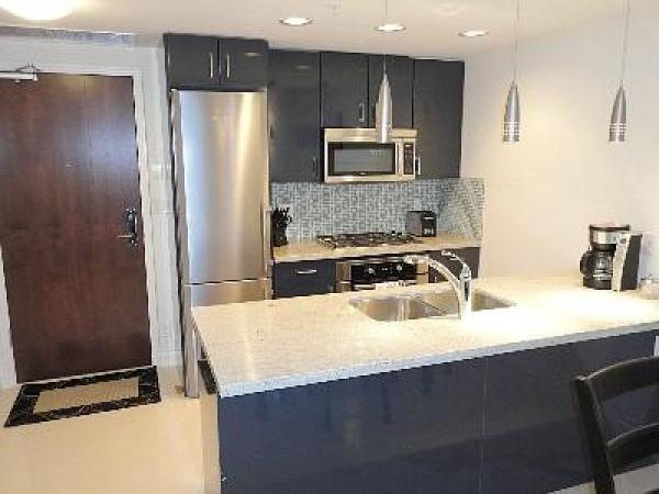 Kitchen. In suite laundry room on the left.