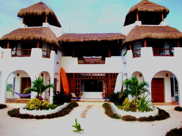 Villa as seen from the beach 