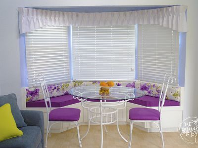 The Dining Room with Lighted Bay Window