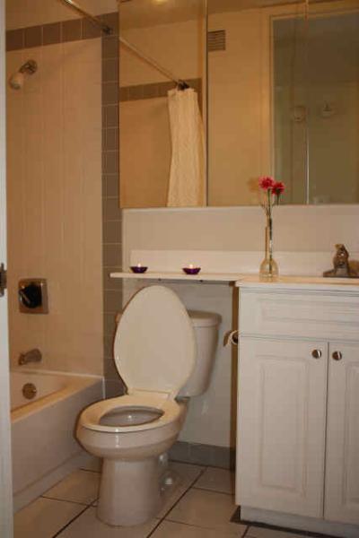 Bathroom with bath tub and shower