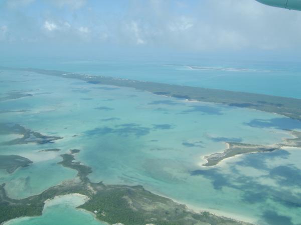 Air view of the islands