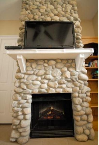 Fire Place and TV