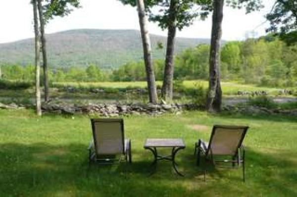 lawn seating view of mountain qne field in front