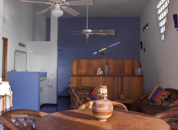 Room divider with small sala in Azul suite