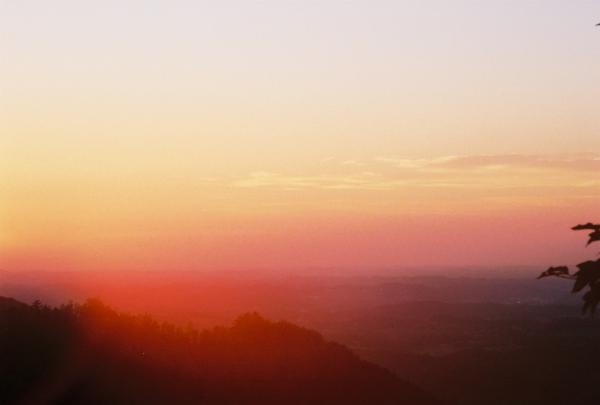 Beautiful sunset view from the decks . . .