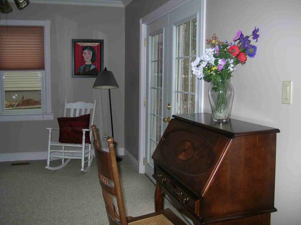 Patio doors from living room