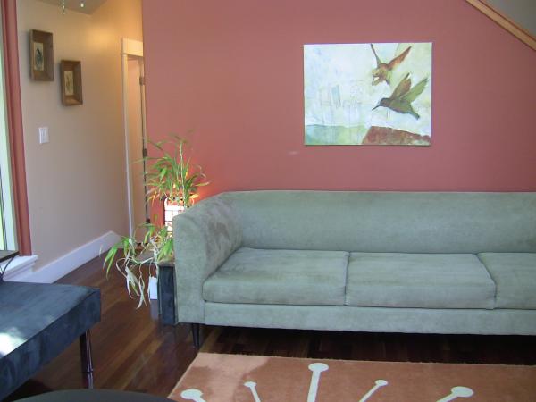 Fine original art &stylish furnishings throughout