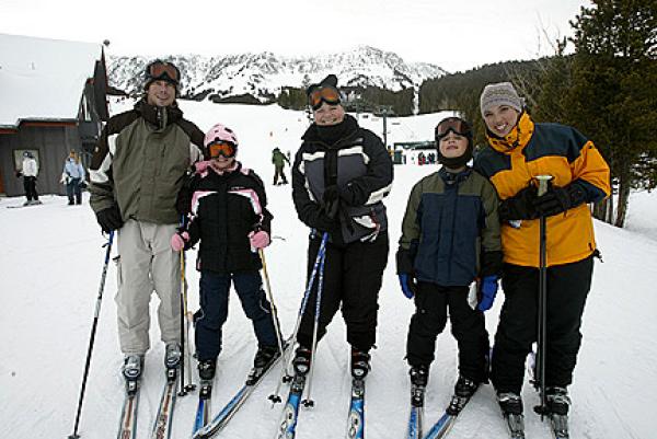 Skiing at Bridger Bowl