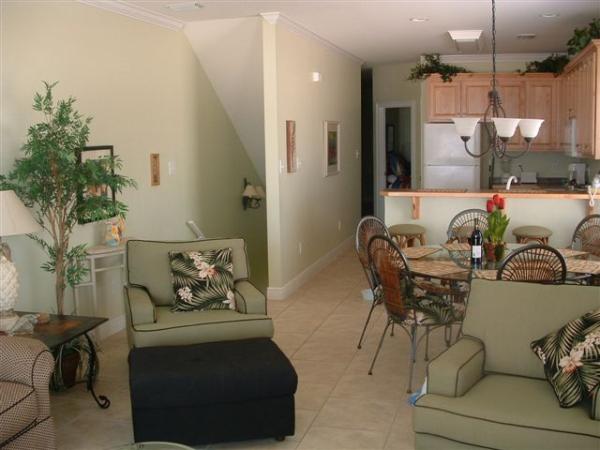 view from beach toward the back of the house