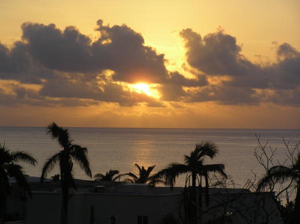 Sunrise from the Rooftop Veranda!
