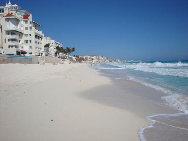 Beach in front of condo
