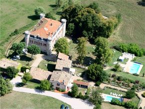 Chateau du Bijou aerial view