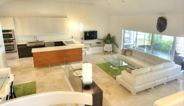 Indoor Living Room/Kitchen