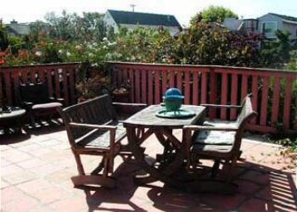 Outdoor Deck Sitting Area overlooking Garden