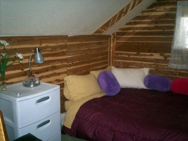 Cedar Room, upstairs, two futons = king size bed