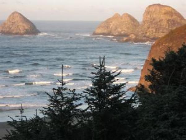 The Pacific Ocean and Three Arches