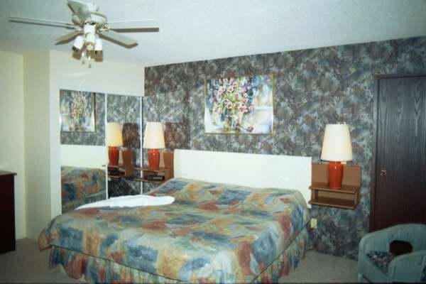 The Master Bedroom with king-size bed