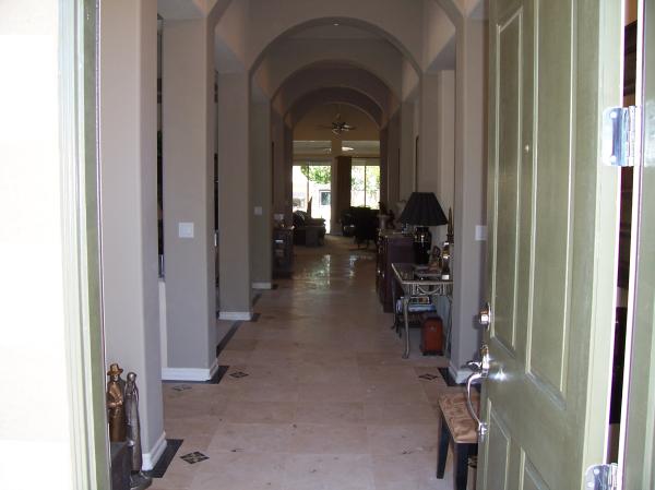 Front door- way into home 