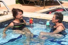 Swimming pool and whirlpool