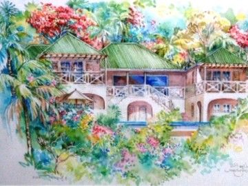 Lime Hill Villa artists impression