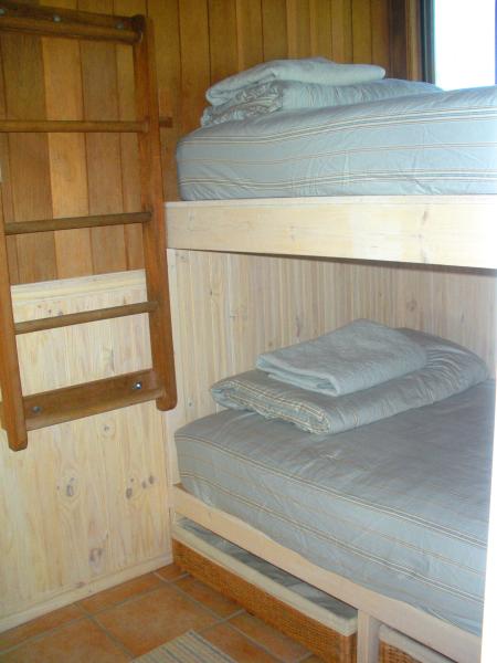 Bunk Room Has Double Size Mattresses with Duvets