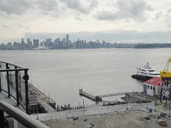 View of downtown from balcony.