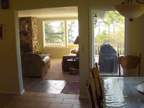 Relax in Front of the Fireplace Overlooking Bay