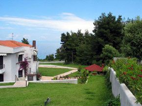 View of gardens and sea