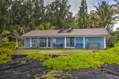 Exterior view taken from oceanfront bluff