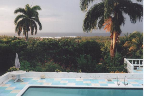 Panoramic view of Caribbean Ocean from Patio