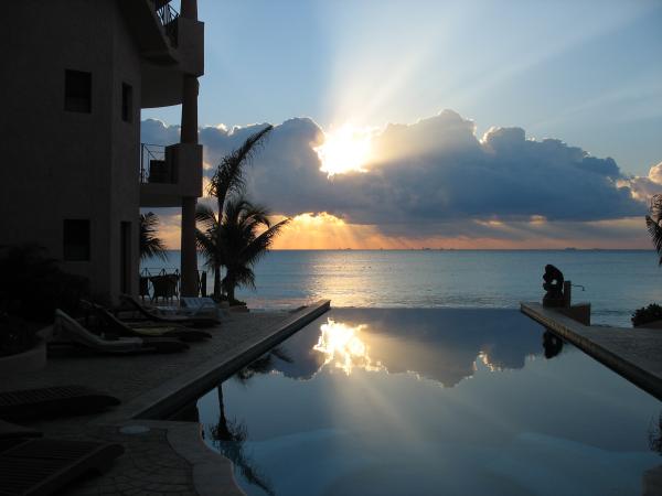 sunrise over the Caribbean