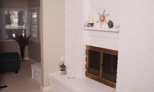 Reading room off living room