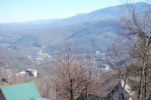 Spectacular view of downtown Gatlinburg