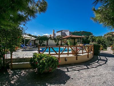 view of raised pool area