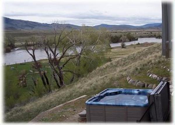 A Hot Tub on the Back Patio