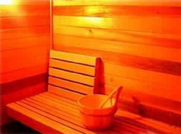 Private indoor sauna